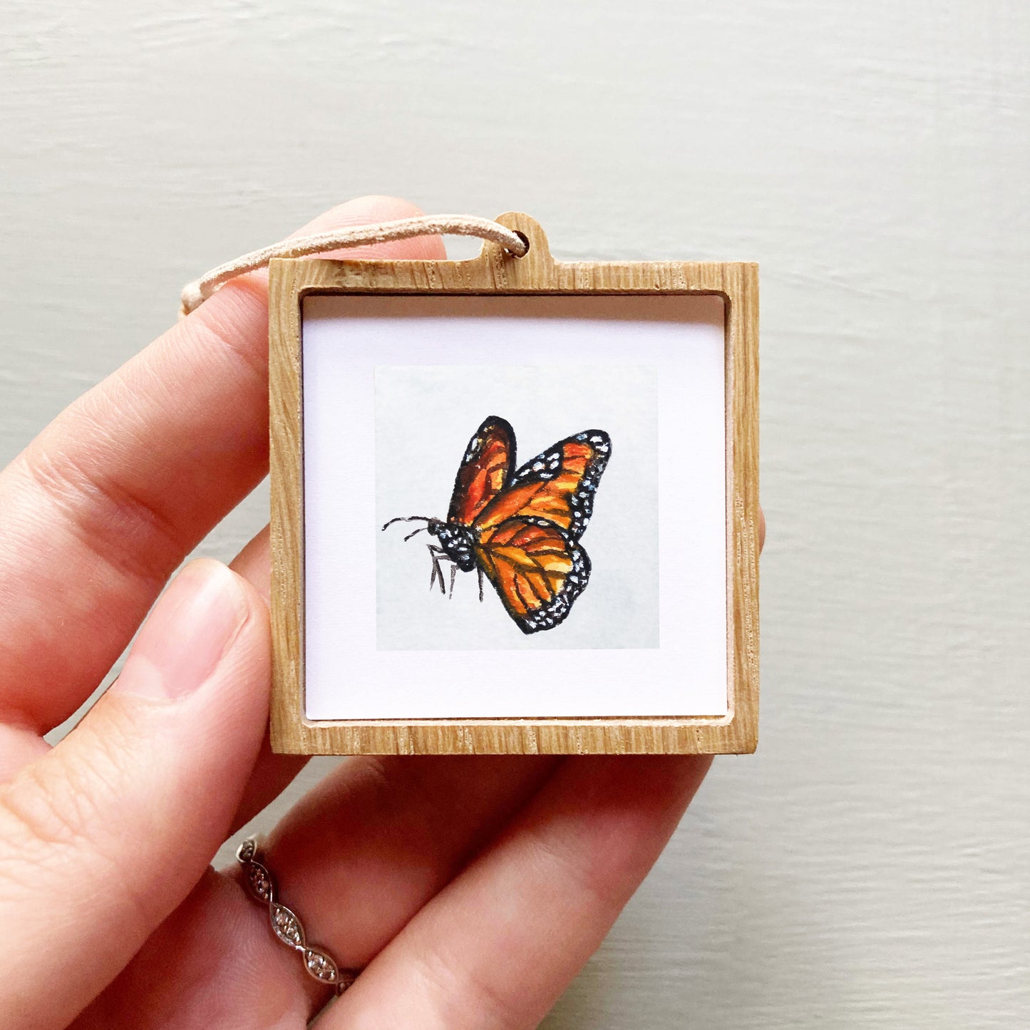 Mini 1" Monarch Butterfly Watercolor Print