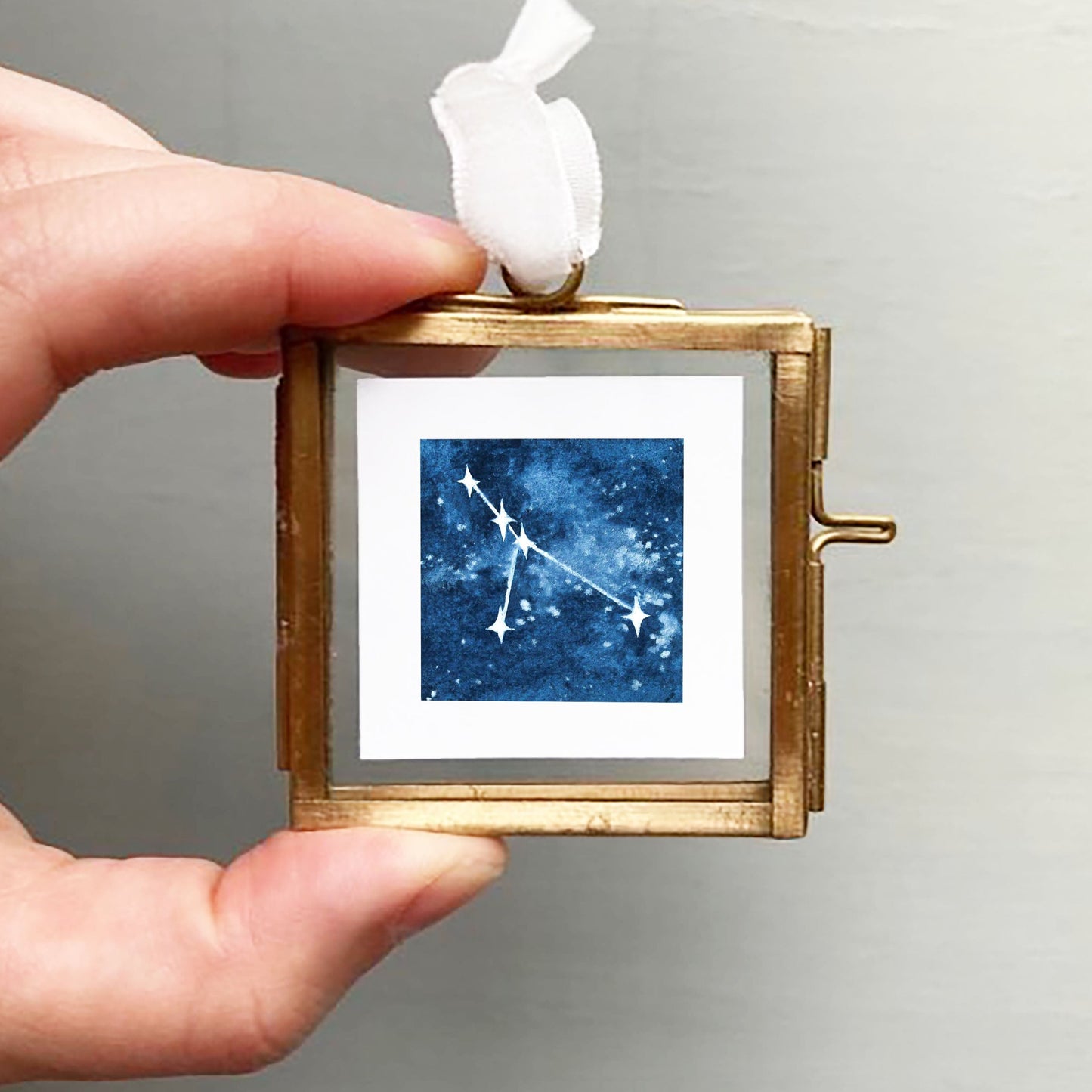 Mini 1" Cancer Zodiac Constellation Watercolor Print