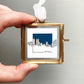 Mini Denver, Colorado 1.5" Watercolor and Ink Art PRINT