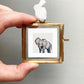 Mini 1" Elephant Watercolor Print