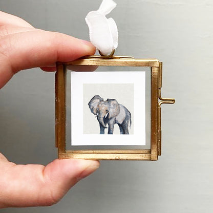 Mini 1" Elephant Watercolor Print