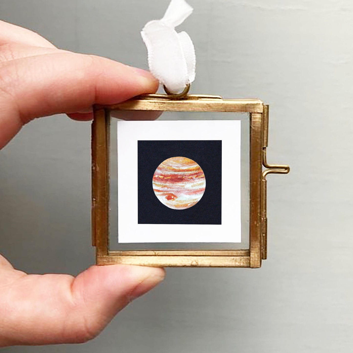 Mini 1" Planet Jupiter Watercolor Print