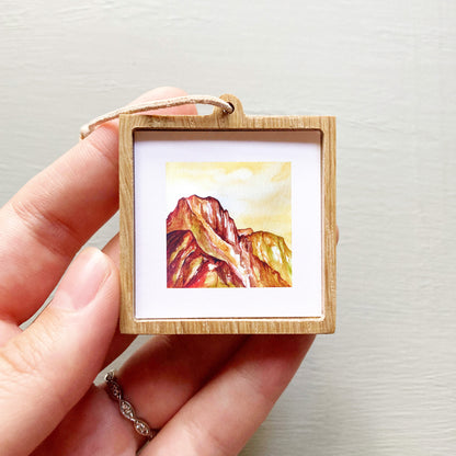 Mini 1" Mount Olympus, Washington Watercolor Print