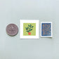 ORIGINAL Mini 1" Rubber Tree Houseplant Watercolor Painting