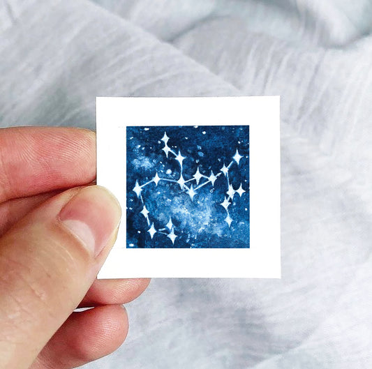 Mini 1" Sagittarius Zodiac Watercolor Print