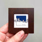 Mini Denver, Colorado 1.5" Watercolor and Ink Art PRINT
