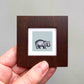 Mini 1" Hippo Watercolor Print