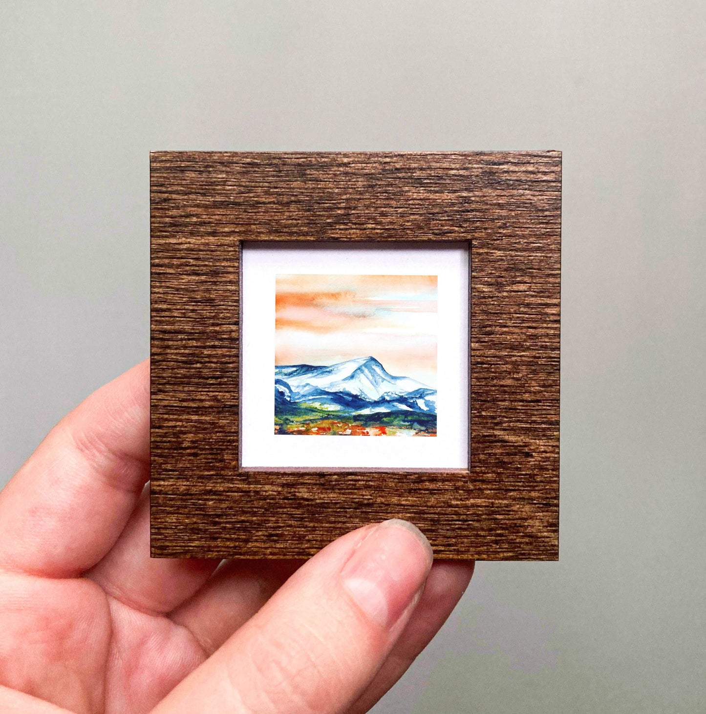 Mini 1" Mount Elbert, Colorado Watercolor Print