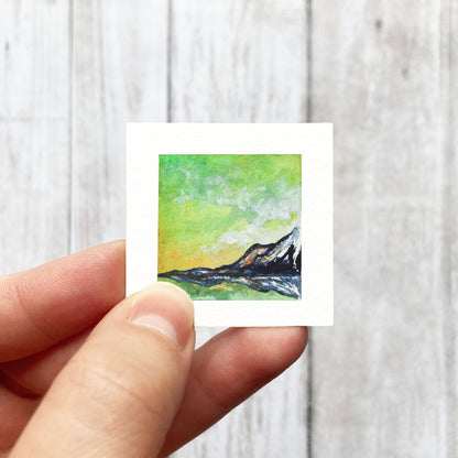 Mini 1" Glacial Lake Watercolor Print