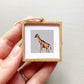 Mini 1" Giraffe Watercolor Print