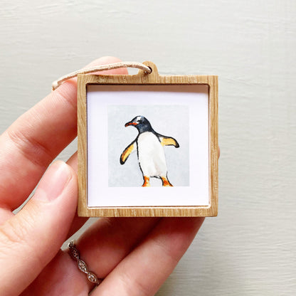 Mini 1" Penguin Watercolor Print