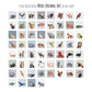 Mini 1" Clownfish Watercolor Print