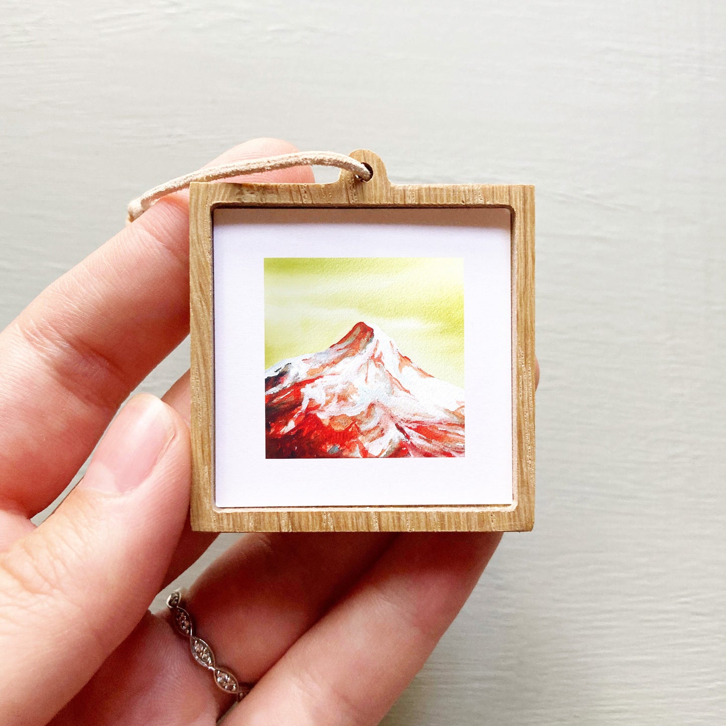 Mini 1" Mount Hood, Oregon Watercolor Print