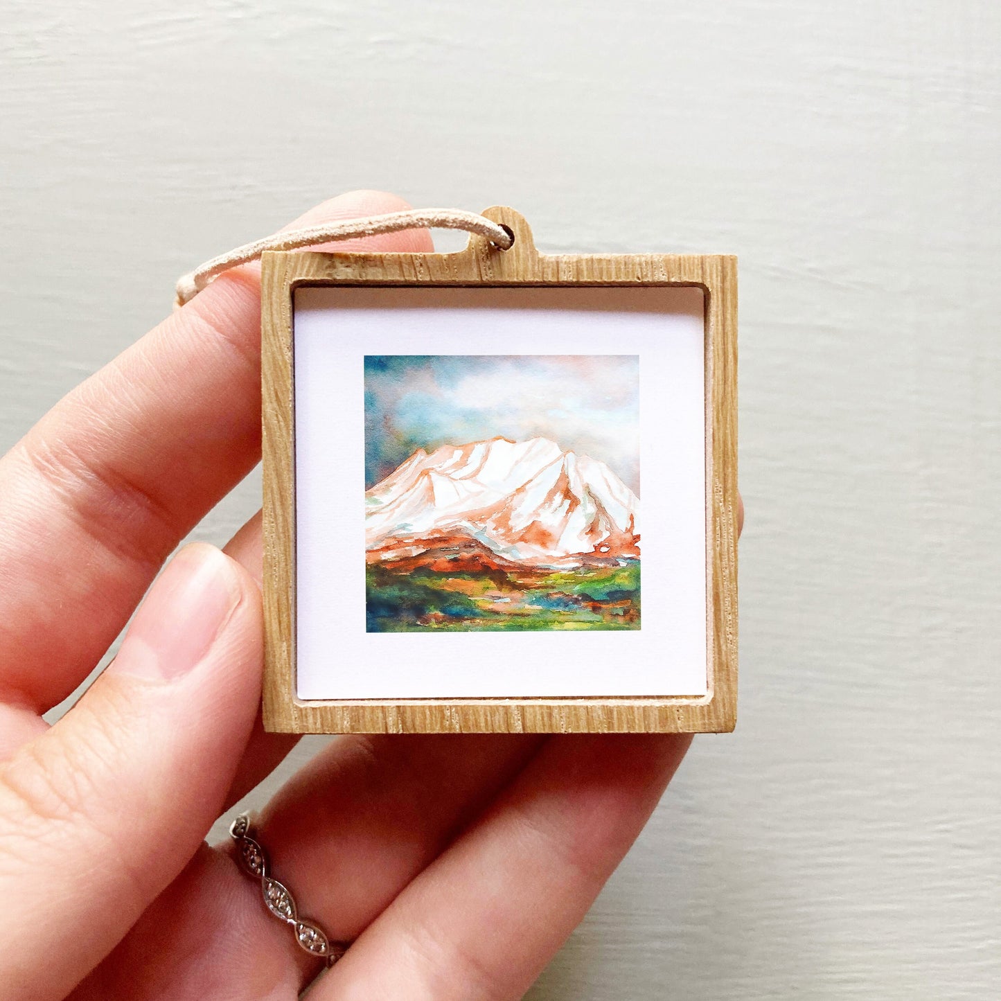 Mini 1" Mount Timpanogos, Utah Watercolor Print