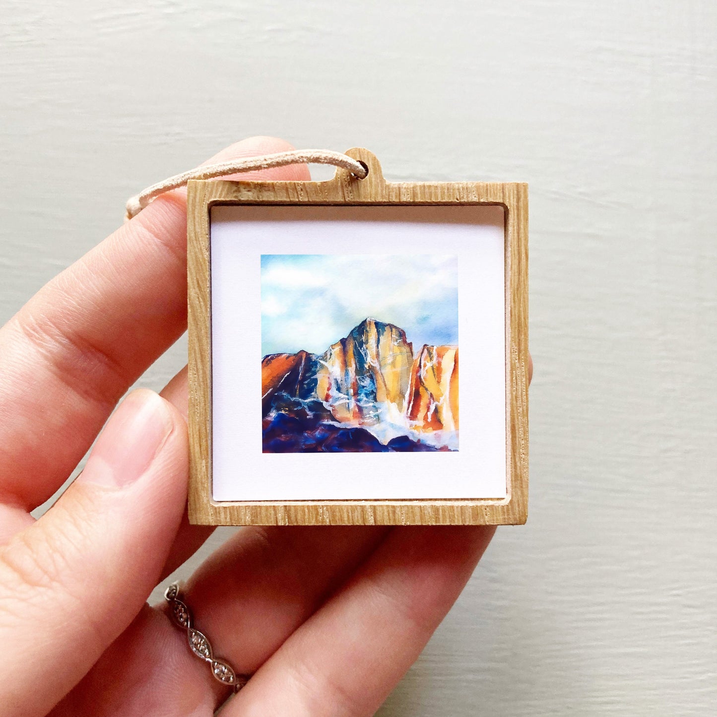 Mini 1" Granite Peak, Montana Watercolor Print