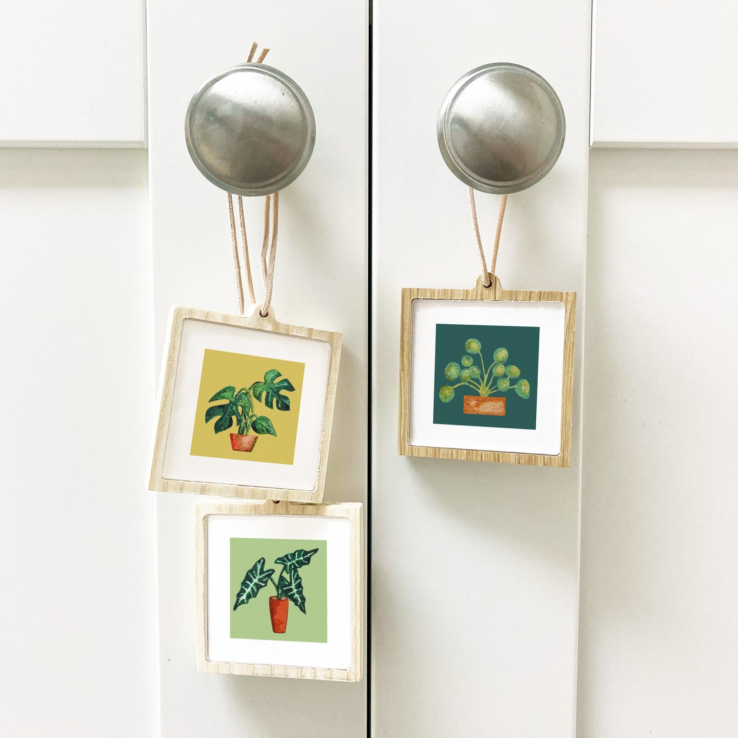 Mini 1" Ficus Houseplant, Benjamin Fig Watercolor Print