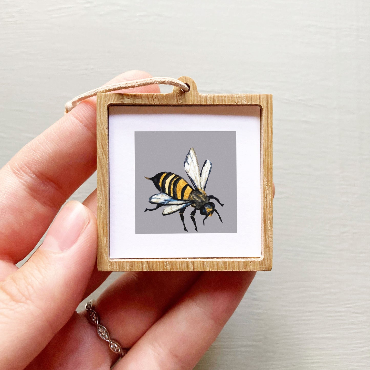 Mini 1" Bee Watercolor Print