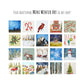 Mini 1" Sleigh Ride Watercolor Print