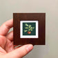 ORIGINAL Mini 1" Schefflera Umbrella Plant Watercolor Painting