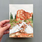 Cascade Falls Cedar Breaks Utah Original Watercolor Painting