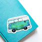 Hippie van waterproof sticker