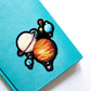 Planet hot air balloon waterproof sticker