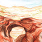 Cassidy Arch, Capitol Reef National Park, Utah Watercolor Art Print