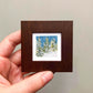 Mini 1" Snowy Pine Forest Watercolor Print