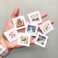 ORIGINAL Mini 1" Gingerbread Watercolor Painting