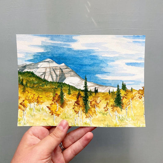 Alpine Loop, Utah Original Watercolor Painting