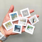Mini 1" Winter Snowflakes Watercolor Print