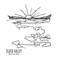 Death Valley National Park, California Continuous Line Print