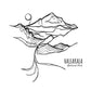 Haleakala National Park, Hawaii Continuous Line Print