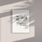 Lassen Volcanic National Park, California Continuous Line Print
