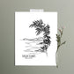 Virgin Islands National Park Continuous Line Print