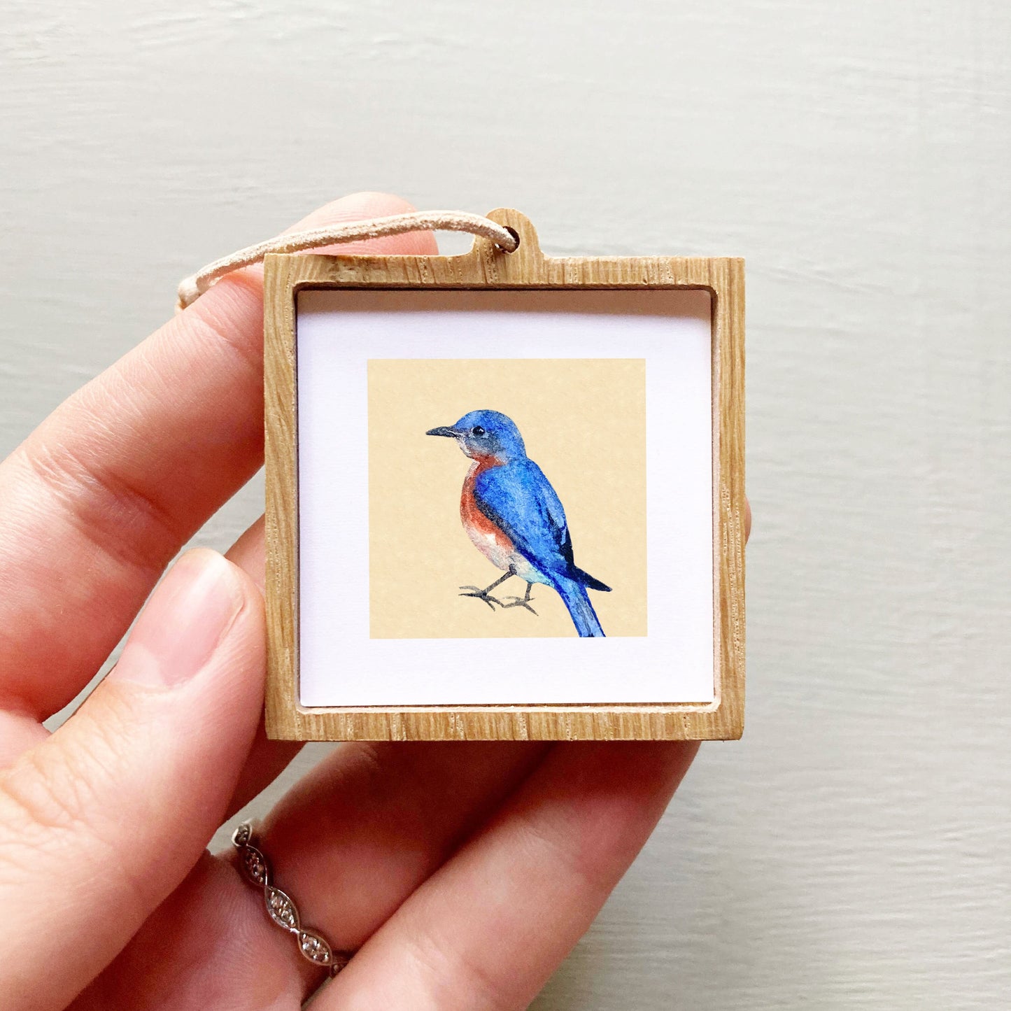 Mini 1" Bluebird Watercolor Print