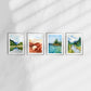 Aspen Mountains, Alpine Loop Provo, Utah Valley Watercolor Art Print