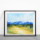 Bitterroot Mountains, Montana Watercolor Art Print