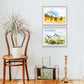 Chinese Wall, Bob Marshall Wilderness Montana Watercolor Art Print