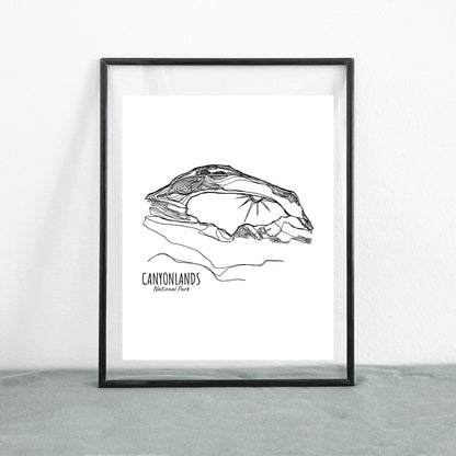 Canyonlands National Park, Utah Continuous Line Print