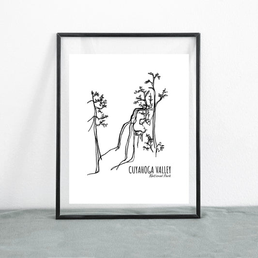 Cuyahoga Valley National Park, Ohio Continuous Line Print