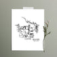 Mesa Verde National Park, Colorado Continuous Line Print