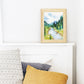 Gallatin Canyon, Bozeman, Montana Watercolor Art Print