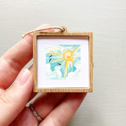 Mini 1" Sunshine Watercolor Print