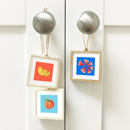 Mini 1" Chocolate Bar Gouache Art Print