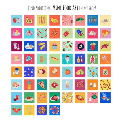 Mini 1" Bread Gouache Art Print