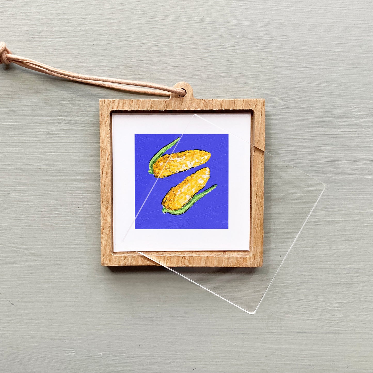 ORIGINAL Mini 1" Corn on the Cob Gouache Original Painting