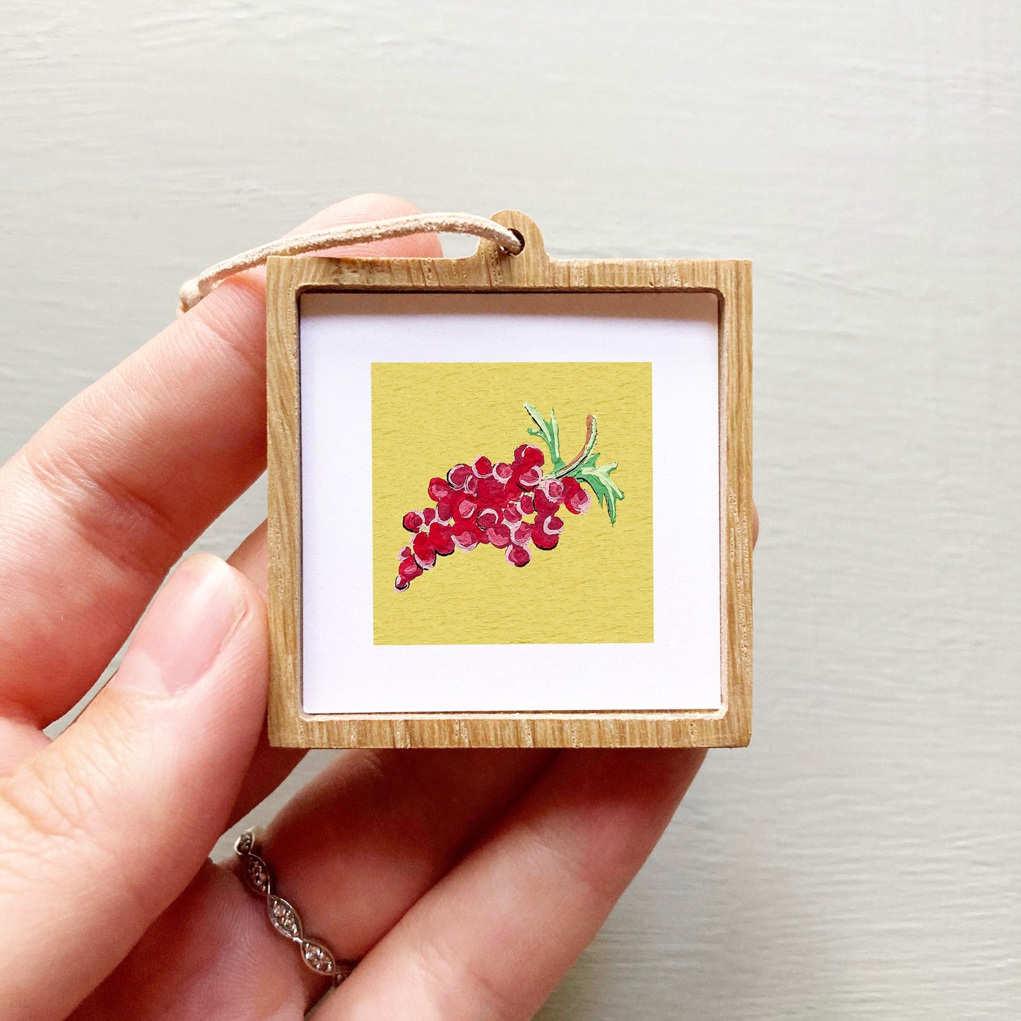 Mini 1" Grapes Gouache Art Print