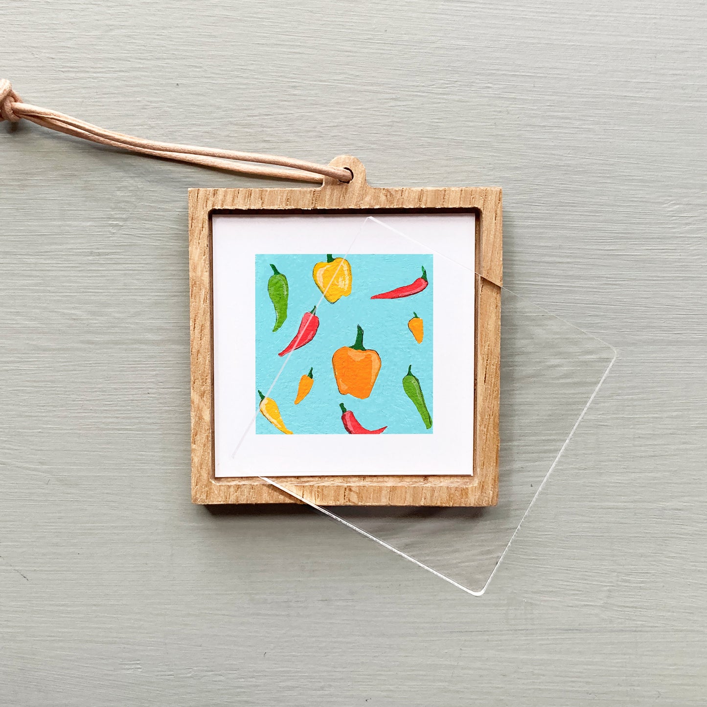 ORIGINAL Mini 1" Pepper Gouache Original Painting