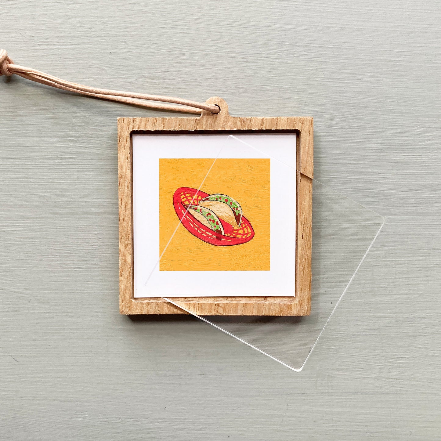 ORIGINAL Mini 1" Tacos Gouache Original Painting